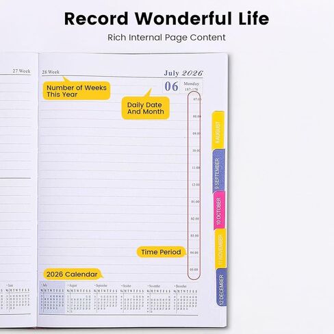 2025 Journal Diary Notebook Planner Memo A5 Monthler Scheduler Daily Planner Paper for Home Office School School Travel Gift Birthday (Blue) in Saudi Arabia