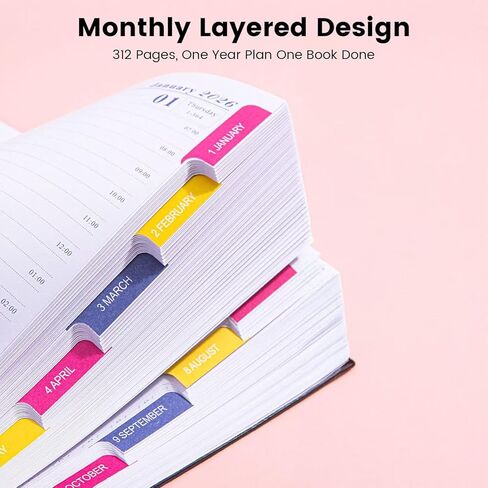 2025 Journal Diary Notebook Planner Memo A5 Monthler Scheduler Daily Planner Paper for Home Office School School Travel Gift Birthday (Blue) in Saudi Arabia