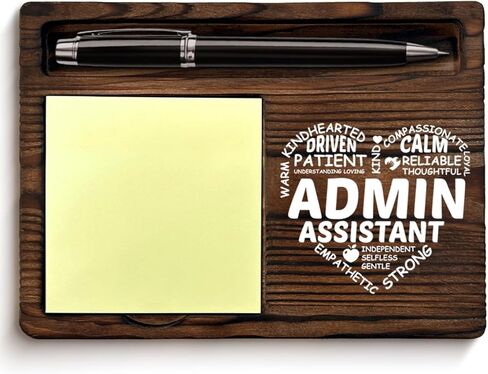 Admin Assistant Gifts for Women Men, Funny Gift for Administrative Assistants Coworkers, Executive Assistant Definition Sticky Note Holder for Office Desk Decor in Kuwait