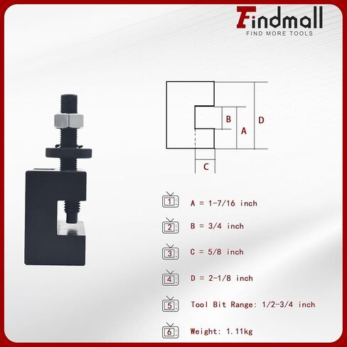 findmall CXA #1 Quick Change 250-301 Tool Post Turning Facing Holder in Saudi Arabia