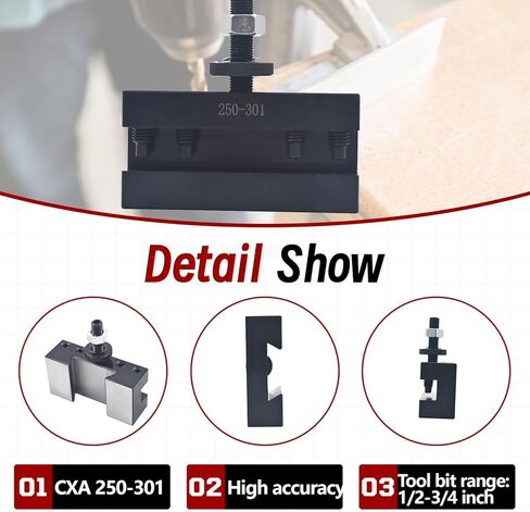 findmall CXA #1 Quick Change 250-301 Tool Post Turning Facing Holder in Saudi Arabia
