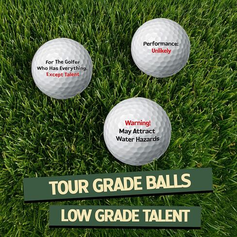 Shanker Golf Balls - Funny Golf Balls with Hilarious Sayings – Perfect Gag Gift for Golfers, Birthday Gifts for Golfers, Funny Golf Gifts for Men, Golf Balls Funny in Kuwait