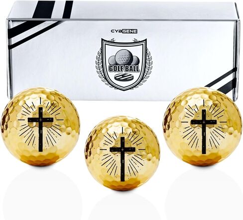 Christian Gifts for Men and Women, Christian Cross Golf Balls Set of 3, Cool Accessories for Golfer, for Golf Lovers in Saudi Arabia