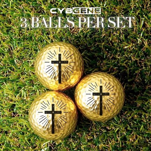 Christian Gifts for Men and Women, Christian Cross Golf Balls Set of 3, Cool Accessories for Golfer, for Golf Lovers in Saudi Arabia