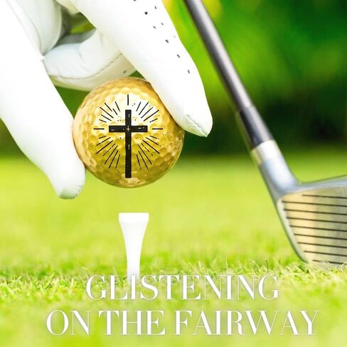 Christian Gifts for Men and Women, Christian Cross Golf Balls Set of 3, Cool Accessories for Golfer, for Golf Lovers in Saudi Arabia
