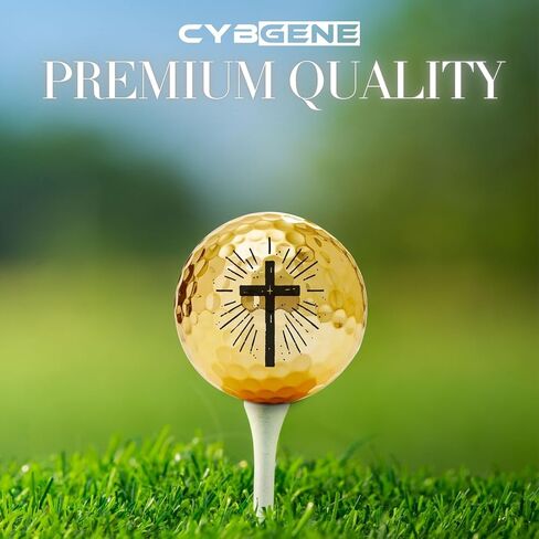 Christian Gifts for Men and Women, Christian Cross Golf Balls Set of 3, Cool Accessories for Golfer, for Golf Lovers in Saudi Arabia