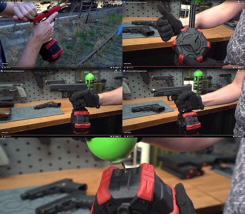 Evike Airsoft - AW Custom Drum Airsoft Mag for Gas Blowback Airsoft Pistols & Rifles (Model: TM Hi-Capa/Red) in Saudi Arabia