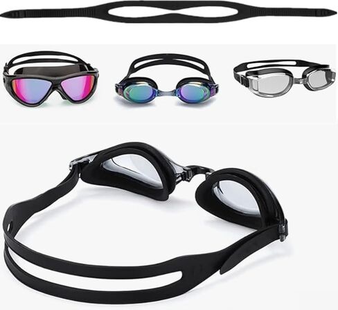 2 Pack Universal Silicone Replacement Mask Strap, Silicone Swimming Goggles Strap Replacement, Scuba Mask Strap Silicone Strap Head Band Parts Accessories for Diving Swim Snorkel in Kuwait