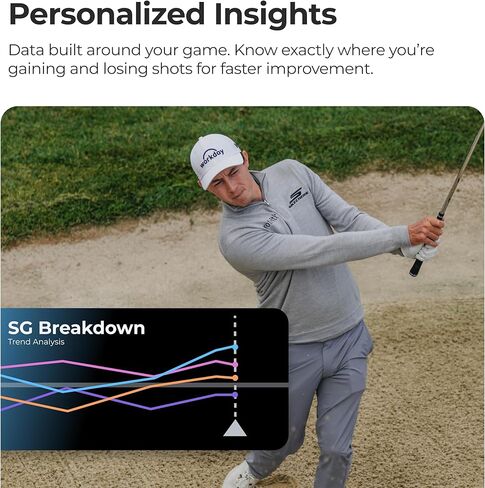 Arccos Air - نظام التتبع التلقائي لألعاب الجولف مع محدد المدى GPS AI والتحليلات المكتسبة للسكتات الدماغية (لا يلزم وجود أجهزة استشعار للنادي، عضوية مجانية للسنة الأولى) in Kuwait
