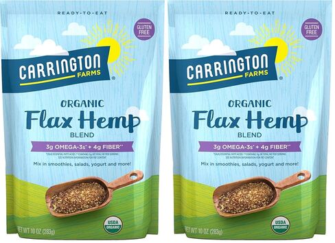 Carrington Farms Organic Flax Hemp Blend, Gluten Free, USDA Organic, 10 Ounce (Pack of 2) in Saudi Arabia