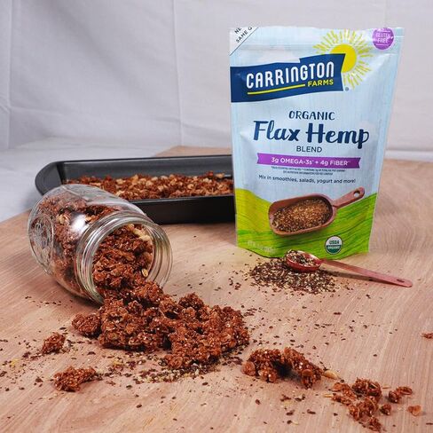 Carrington Farms Organic Flax Hemp Blend, Gluten Free, USDA Organic, 10 Ounce (Pack of 2) in Saudi Arabia