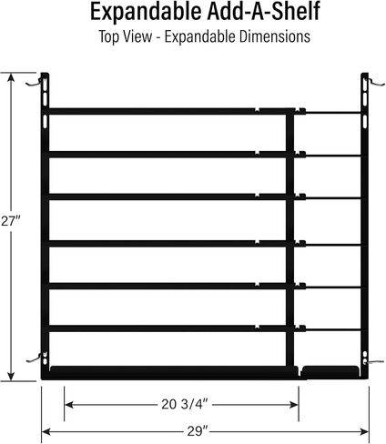 ديسبلاي تكنولوجيز كولد فولت قابل للتوسيع (عبوة من 4) - زيادة التخزين والتنظيم في التخزين البارد الخاص بك، منظم المشروبات للعلب والزجاجات والمزيد in Kuwait