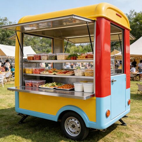 36" x 12" Folding Concession Shelf – Stainless Steel Drop Down Concession Serving Window for Food Trucks | Versatile & Space-Saving Folding Food Shelf for Concession Windows, Restaurant in Kuwait