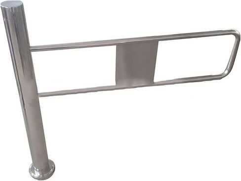 باب أمان في اتجاه واحد لمدخل السوبر ماركت - بوابة معدنية متأرجحة محملة بنابض للتحكم في وصول المشاة في المستودع والمكتبة - تصميم متأرجح لليمين (80 × 97 سم) in Kuwait