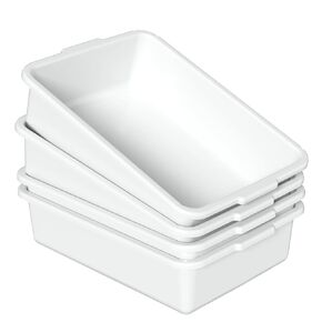 35 L Plastic Large Bus Bin, Commercial Bus Tubs, White, 4 Packs in Kuwait