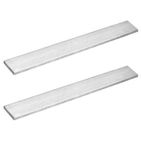 2 Pack Stainless Steel Flat Bar Stock, 1 Foot Long x 1/2" Wide x 1/4" Thick - 430 Stainless Steel Plate Bar, Mill Finish in Kuwait