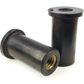 Rubber Well Nuts Brass Insert Expansion Nut SAE Inch Sizes 1/4-20 x 0.831 (0.031-0.187 Grip) 0.500 inch Hole Qty 25 in Kuwait