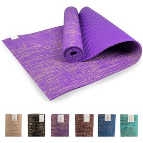 Myga Jute Yoga Mat, High Performance Vegan Floor Exercise Mat, Eco Friendly Biodegradable Yoga Mat with PVC Backing,72" x 24", 0.2" Thickness in Saudi Arabia