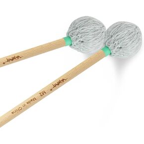 Professional Marimba Mallets -M2 Medium Yarn Heads with Beech Wood Handle Keyboard Percussion Accessories for Xylophone Glockenspiel Vibraphone with Professionals and Advanced Players in Kuwait