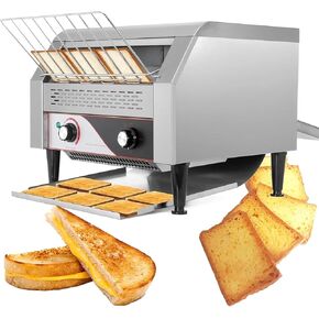 Conveyor Commercial Toaster, Commercial Conveyor Toaster Oven with 7 Different Baking Grades, 2600W Efficient Upper & Lower Heating Tubes, Rapid Evenly Heating for Hotel, Restaurant and Buffet in Saudi Arabia