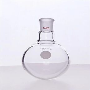 Single neck round bottom ball bottle, Joint 14/20, Capacity 5mL-500mL, Borosilicate Glass Flask, F301(250mL-F301250) in Kuwait