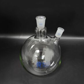 Two Necks Slant Shape Two Neck Standard Mouth Frosted 500mL-5000mL-50000mL 29/42+24/40, Two Neck Flat Bottom Balloon (500mL) in Kuwait