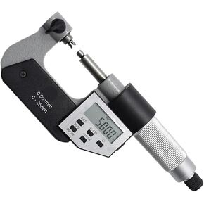 Digital Screw Thread Micrometer 0-25mm 25-50mm with Anvils 50-75mm 75-100mm Electronic Outside Gage 1um(100-125And60V-Anvil) in Kuwait