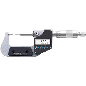 0-25mm 0.001mm Measurement Stainless Steel Blade tip Keyway Small Head Micrometer Micrometer Digital(3) in Kuwait