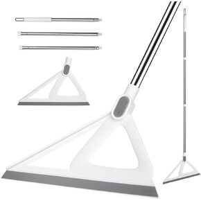 Multifunction Silicone Broom，Squeegee Broom Sweeping Water and Pet Hair，Rubber Broom Sweeper for Floor Bathroom Kitchen Shower，Rugs，Glass Windows（White） in Saudi Arabia