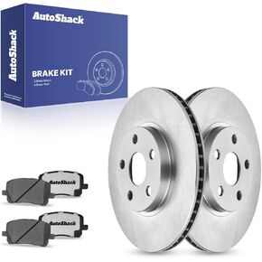 Autoshack Front Brake Kit استبدال 2003-2008 Toyota Corolla Matrix 2003-2008 Pontiac Vibe 1.8l AWD FWD Disced Brake Rotors مع منصات الفرامل السيرامية 10.8 "(275.0 مم) RSCD41272-41272-923-2-4 in Kuwait