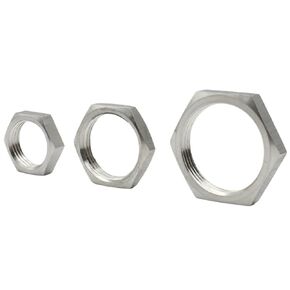 M8 M10 M12 M14 M16 M18 M20 M22 M24 M25 M27 M30 304 Stainless Steel Hex Lock Nut Pipe Fitting Metric Female Pitch 1/1.5mm(M18x1x22x4 (6pcs)) in Kuwait