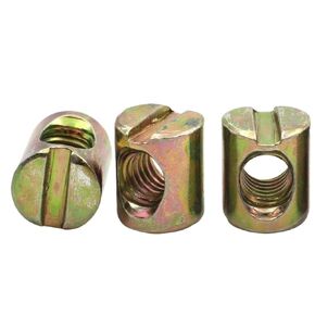 M6 M8 Barrel Bolts Hammer Embedded Nut Cross Dowel Slotted Fittings(20pcs,M8x17mm) in Kuwait