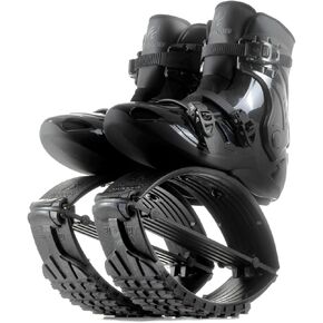 FIT BOOTS for Women Exercise - Premium Moon Shoes for Jumping, Kangaroo Shoes for Training, Cardio & Fun, Joint-Friendly, Rebounder Jumps Boots for Adults & Kids, Bouncy Workout (Women-Black) in Saudi Arabia