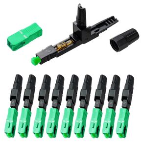 100 قطعة من موصل الألياف البصرية SC البارد السريع، قابس مهايئ التجميع السريع أحادي الوضع لـ FTTH، CATV وما إلى ذلك، (SC-APC) in Kuwait