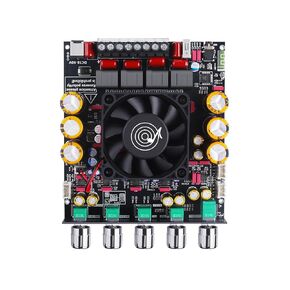 ZK-AS21P 2.1 Channel Bluetooth Subwoofer Amp 600 Watt with 300 Watt Stereo Class D Audio Board for Home Theater and Mono Audio Projects (Integrated Type) in Kuwait