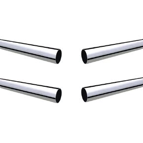 Stainless Steel Round Tubing Tube OD 10mm Wall 1mm Length 300mm, 0.4"x 0.04" x 11.81" Long, 4 Pack 304 SS Round Tubing 1mm Thickness Brushed Polished Finished from Bopaodao in Saudi Arabia