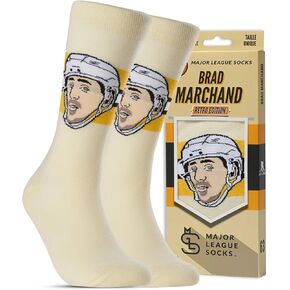 جوارب الدوري الرئيسي - جوارب NHL Boston Bruins Fan - مثالية لمحبي الهوكي - ملابس للجنسين لعشاق الرياضة - مقاس 7-13 in Kuwait