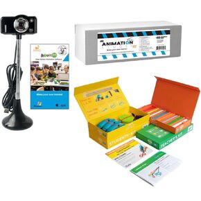 HamiltonBuhl STEAM-CP2 STEAM/STEM Content Producer's Kit #2, Includes: (1) Animation Studio Kit (ANI-KIT) and (1) 3Doodler EDU 6-Pen Classroom Learning Pack in Kuwait