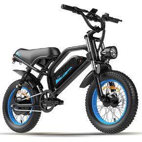 دراجة كهربائية جبلية VDL للمراهقين/البالغين، دراجة إلكترونية بإطارات سميكة مقاس 16 بوصة، مقعد أوسع بمحرك 500 واط مع بطارية قابلة للإزالة، 20 ميل في الساعة، دراجة جبلية تصل إلى 35 ميلًا، دراجة إلكترونية للمراهقين لركوب الخيل والتنقل in Kuwait