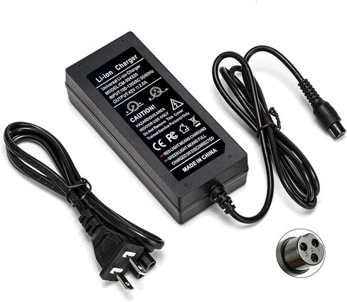 42V 2A Battery Charger for 36V Scooter Lithium Battery, Fast Supply Adaptor with 8mm 3 Prong Connector in Saudi Arabia