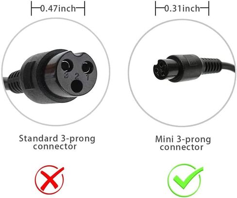 42V 2A Battery Charger for 36V Scooter Lithium Battery, Fast Supply Adaptor with 8mm 3 Prong Connector in Saudi Arabia