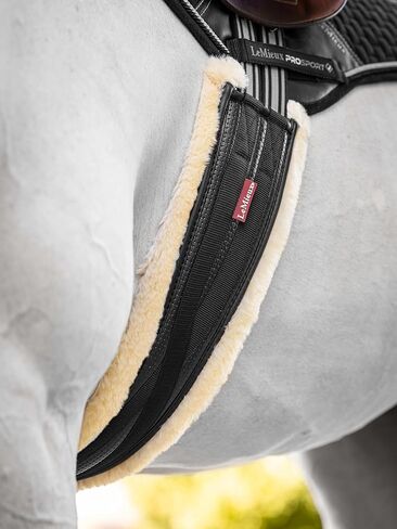 LeMieux Fleece Lined Anatomic Girth - Super Soft Fleece Lining - Elastic Straps in Saudi Arabia