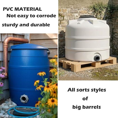 4 بوصة الحاجز المناسب PVC خزان المياه موصل السباكة الحاجز الأنابيب المناسب NPT مع الأختام المعززة وحلقة امتصاص الصدمات لبراميل المطر وخزانات المياه وأحواض السمك والأحواض وحمامات السباحة in Kuwait