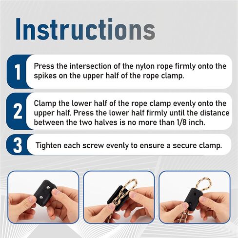 5 قطع مشابك حبل، مشبك حبل مزدوج 1/2 بوصة، موصل حبل بلاستيكي أسود، مشابك حبل قابلة لإعادة الاستخدام لتسلق الصخور، مشابك تثبيت لحلقة حبل نايلون 9-10 مم وحبل مضفر in Kuwait