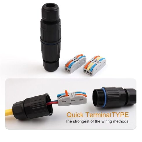 IP68 Waterproof Electrical Cable Connector, Outdoor 3 Way Junction Box, Wire Connectors with Replaceable Lever in Kuwait