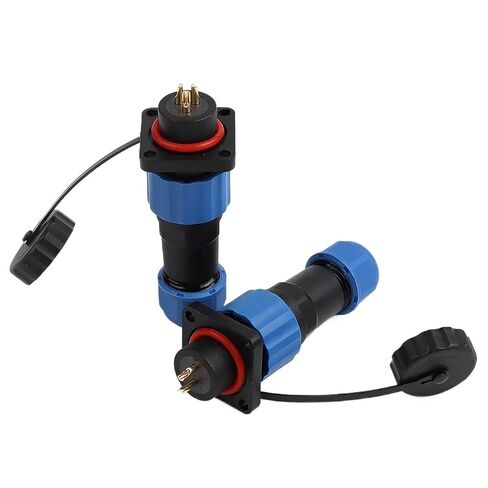 SP16 Square Type Waterproof Connector Socket 2 3 4 5 7 9 PIN IP68 Male Female Electrical Wire Cable(SP16-9S) in Kuwait