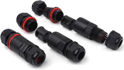 IP68 Waterproof Wire Connector Cable Adapter 3-10mm/6-11mm Outdoor Socket Waterproof Straight Screw Fixing Connectors in Kuwait