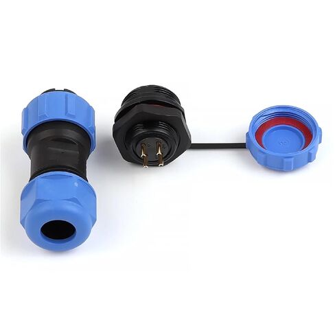 SP17 Back Nut Connector Male Female Cable IP68 Waterproof 2/3/4/5/7/9/10 Pins Socket Welding Type(SP17-7L) in Kuwait