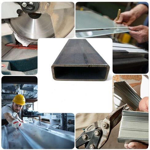أنبوب فولاذي مستطيل مقاس 1 × 3 × طول 4 بوصة، جدار 1/8 بوصة (0.125 بوصة) أنبوب معدني حرفي صناعي دقيق صناعة معدنية مخصصة أجزاء آلية مكونات ميكانيكية مادة متينة in Saudi Arabia