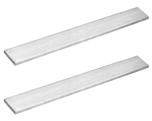 2 Pack Stainless Steel Flat Bar Stock, 1 Foot Long x 1/2" Wide x 1/4" Thick - 430 Stainless Steel Plate Bar, Mill Finish in Kuwait